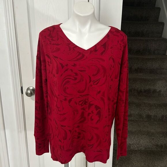 ATHLETA V NECK SHIRT SIZE M .OVER SIZE - Picture 1 of 10